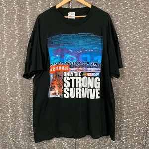 Vintage 2001 Nascar Winston Cup Series Only‎ the Strong Survive Shirt Size XL